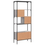 vidaXL Bibliotecă cu 5 niveluri gri sonoma 76x33x188,5cm lemn compozit vidaXL Bibliotecă cu 5 niveluri gri sonoma 76x33x188,5cm lemn compozit