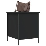 vidaXL Bancă de depozitare, negru, 40x42,5x50 cm, lemn prelucrat vidaXL Bancă de depozitare, negru, 40x42,5x50 cm, lemn prelucrat