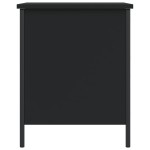 vidaXL Bancă de depozitare, negru, 40x42,5x50 cm, lemn prelucrat vidaXL Bancă de depozitare, negru, 40x42,5x50 cm, lemn prelucrat