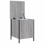 vidaXL Bancă de depozitare, gri sonoma, 40x42,5x50 cm, lemn prelucrat vidaXL Bancă de depozitare, gri sonoma, 40x42,5x50 cm, lemn prelucrat