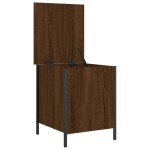 vidaXL Bancă de depozitare, stejar maro, 40x42,5x50 cm, lemn prelucrat vidaXL Bancă de depozitare, stejar maro, 40x42,5x50 cm, lemn prelucrat