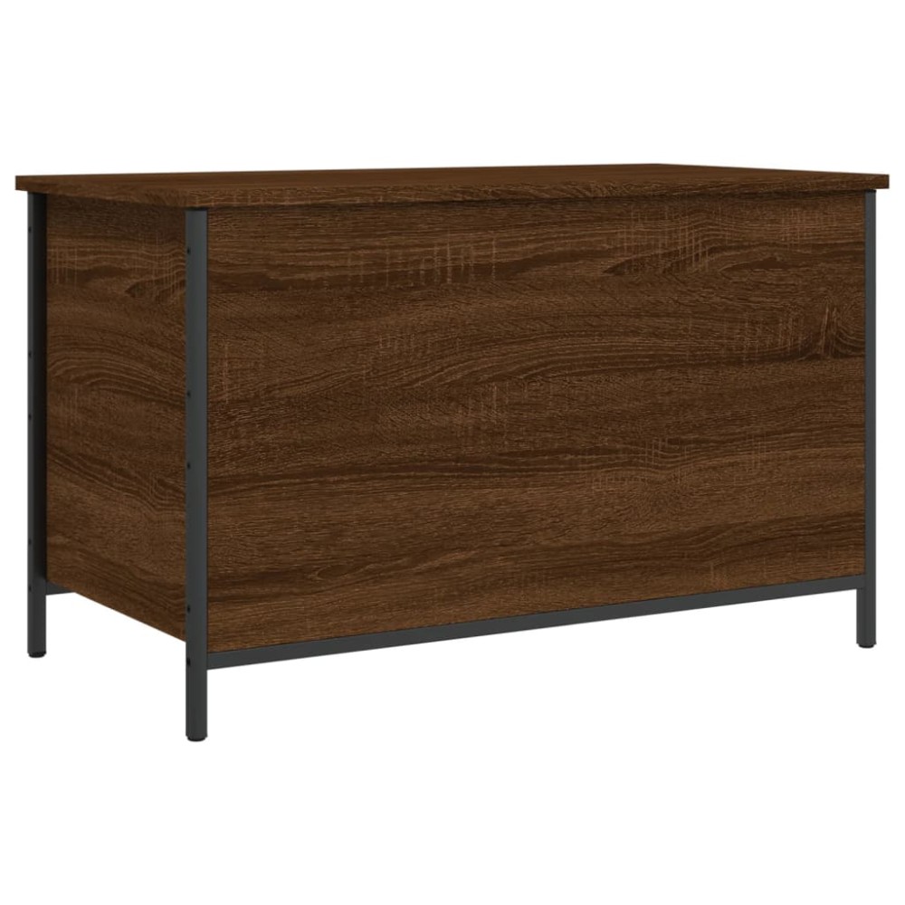 vidaXL Bancă de depozitare, stejar maro, 80x42,5x50 cm, lemn prelucrat