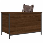vidaXL Bancă de depozitare, stejar maro, 80x42,5x50 cm, lemn prelucrat