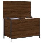 vidaXL Bancă de depozitare, stejar maro, 80x42,5x50 cm, lemn prelucrat