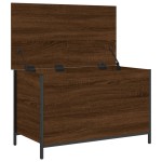 vidaXL Bancă de depozitare, stejar maro, 80x42,5x50 cm, lemn prelucrat