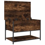 vidaXL Bancă depozitare, stejar fumuriu, 70x42,5x47 cm lemn prelucrat