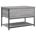 vidaXL Bancă de depozitare, gri sonoma, 70x42,5x47 cm, lemn prelucrat