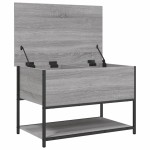 vidaXL Bancă de depozitare, gri sonoma, 70x42,5x47 cm, lemn prelucrat