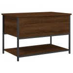 vidaXL Bancă de depozitare, stejar maro, 70x42,5x47 cm, lemn prelucrat vidaXL Bancă de depozitare, stejar maro, 70x42,5x47 cm, lemn prelucrat
