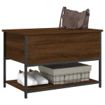 vidaXL Bancă de depozitare, stejar maro, 70x42,5x47 cm, lemn prelucrat vidaXL Bancă de depozitare, stejar maro, 70x42,5x47 cm, lemn prelucrat