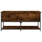 vidaXL Bancă depozitare, stejar fumuriu, 100x42,5x47 cm lemn prelucrat