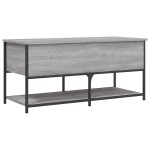 vidaXL Bancă de depozitare, gri sonoma, 100x42,5x47 cm, lemn prelucrat