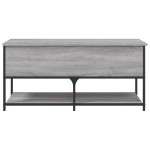 vidaXL Bancă de depozitare, gri sonoma, 100x42,5x47 cm, lemn prelucrat