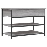 vidaXL Bancă de pantofi, gri sonoma, 70x42,5x50 cm, lemn prelucrat vidaXL Bancă de pantofi, gri sonoma, 70x42,5x50 cm, lemn prelucrat