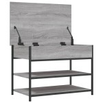 vidaXL Bancă de pantofi, gri sonoma, 70x42,5x50 cm, lemn prelucrat vidaXL Bancă de pantofi, gri sonoma, 70x42,5x50 cm, lemn prelucrat
