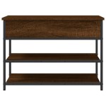 vidaXL Bancă de pantofi, stejar maro, 70x42,5x50 cm, lemn prelucrat