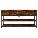 vidaXL Bancă de pantofi, stejar fumuriu, 100x42,5x50 cm lemn prelucrat