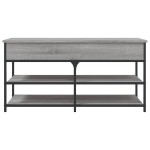 vidaXL Bancă de pantofi, gri sonoma, 100x42,5x50 cm, lemn prelucrat vidaXL Bancă de pantofi, gri sonoma, 100x42,5x50 cm, lemn prelucrat