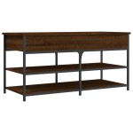 vidaXL Bancă de pantofi, stejar maro, 100x42,5x50 cm, lemn prelucrat