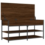 vidaXL Bancă de pantofi, stejar maro, 100x42,5x50 cm, lemn prelucrat