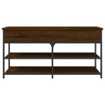 vidaXL Bancă de pantofi, stejar maro, 100x42,5x50 cm, lemn prelucrat
