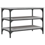 vidaXL Bancă de pantofi, gri sonoma, 70x38,5x49 cm, lemn prelucrat vidaXL Bancă de pantofi, gri sonoma, 70x38,5x49 cm, lemn prelucrat