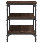 vidaXL Bancă de pantofi, stejar maro, 70x38,5x49 cm, lemn prelucrat