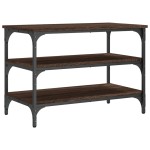 vidaXL Bancă de pantofi, stejar maro, 70x38,5x49 cm, lemn prelucrat