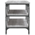 vidaXL Bancă de pantofi, gri sonoma, 100x38,5x49 cm, lemn prelucrat