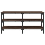 vidaXL Bancă de pantofi, stejar maro, 100x38,5x49 cm, lemn prelucrat