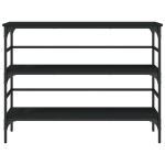 vidaXL Măsuță consolă, negru, 100x32x75 cm, lemn compozit vidaXL Măsuță consolă, negru, 100x32x75 cm, lemn compozit