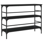 vidaXL Măsuță consolă, negru, 100x32x75 cm, lemn compozit vidaXL Măsuță consolă, negru, 100x32x75 cm, lemn compozit