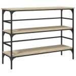 vidaXL Măsuță consolă, stejar sonoma, 100x32x75 cm, lemn prelucrat vidaXL Măsuță consolă, stejar sonoma, 100x32x75 cm, lemn prelucrat
