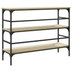 vidaXL Măsuță consolă, stejar sonoma, 100x32x75 cm, lemn prelucrat vidaXL Măsuță consolă, stejar sonoma, 100x32x75 cm, lemn prelucrat