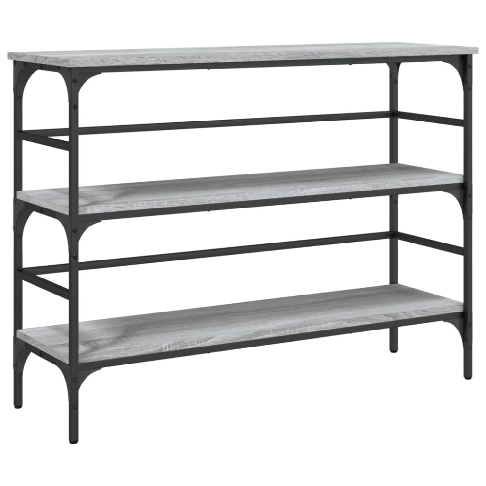 vidaXL Măsuță consolă, gri sonoma, 100x32x75 cm, lemn prelucrat