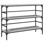 vidaXL Măsuță consolă, gri sonoma, 100x32x75 cm, lemn prelucrat vidaXL Măsuță consolă, gri sonoma, 100x32x75 cm, lemn prelucrat