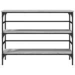 vidaXL Măsuță consolă, gri sonoma, 100x32x75 cm, lemn prelucrat vidaXL Măsuță consolă, gri sonoma, 100x32x75 cm, lemn prelucrat