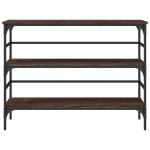vidaXL Măsuță consolă, stejar maro, 100x32x75 cm, lemn prelucrat vidaXL Măsuță consolă, stejar maro, 100x32x75 cm, lemn prelucrat