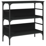 vidaXL Masă consolă, negru, 75x32x75 cm, lemn prelucrat vidaXL Masă consolă, negru, 75x32x75 cm, lemn prelucrat