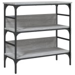 vidaXL Măsuță consolă, gri sonoma, 75x32x75 cm, lemn prelucrat vidaXL Măsuță consolă, gri sonoma, 75x32x75 cm, lemn prelucrat