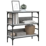 vidaXL Măsuță consolă, gri sonoma, 75x32x75 cm, lemn prelucrat vidaXL Măsuță consolă, gri sonoma, 75x32x75 cm, lemn prelucrat
