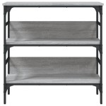 vidaXL Măsuță consolă, gri sonoma, 75x32x75 cm, lemn prelucrat vidaXL Măsuță consolă, gri sonoma, 75x32x75 cm, lemn prelucrat