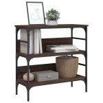 vidaXL Masă consolă, stejar maro, 75x32x75 cm, lemn prelucrat