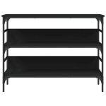 vidaXL Măsuță consolă, negru, 100x32x75 cm, lemn compozit vidaXL Măsuță consolă, negru, 100x32x75 cm, lemn compozit