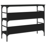 vidaXL Măsuță consolă, negru, 100x32x75 cm, lemn compozit vidaXL Măsuță consolă, negru, 100x32x75 cm, lemn compozit