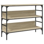 vidaXL Măsuță consolă, stejar sonoma, 100x32x75 cm, lemn prelucrat vidaXL Măsuță consolă, stejar sonoma, 100x32x75 cm, lemn prelucrat
