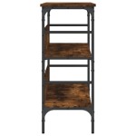 vidaXL Măsuță consolă, stejar fumuriu, 100x32x75 cm, lemn prelucrat vidaXL Măsuță consolă, stejar fumuriu, 100x32x75 cm, lemn prelucrat
