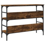vidaXL Măsuță consolă, stejar fumuriu, 100x32x75 cm, lemn prelucrat vidaXL Măsuță consolă, stejar fumuriu, 100x32x75 cm, lemn prelucrat