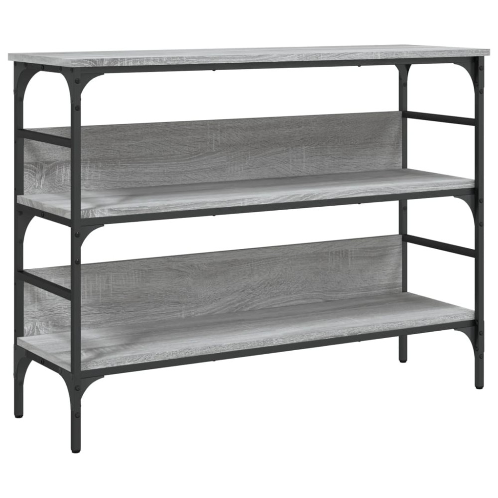 vidaXL Măsuță consolă, gri sonoma, 100x32x75 cm, lemn prelucrat