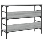 vidaXL Măsuță consolă, gri sonoma, 100x32x75 cm, lemn prelucrat vidaXL Măsuță consolă, gri sonoma, 100x32x75 cm, lemn prelucrat